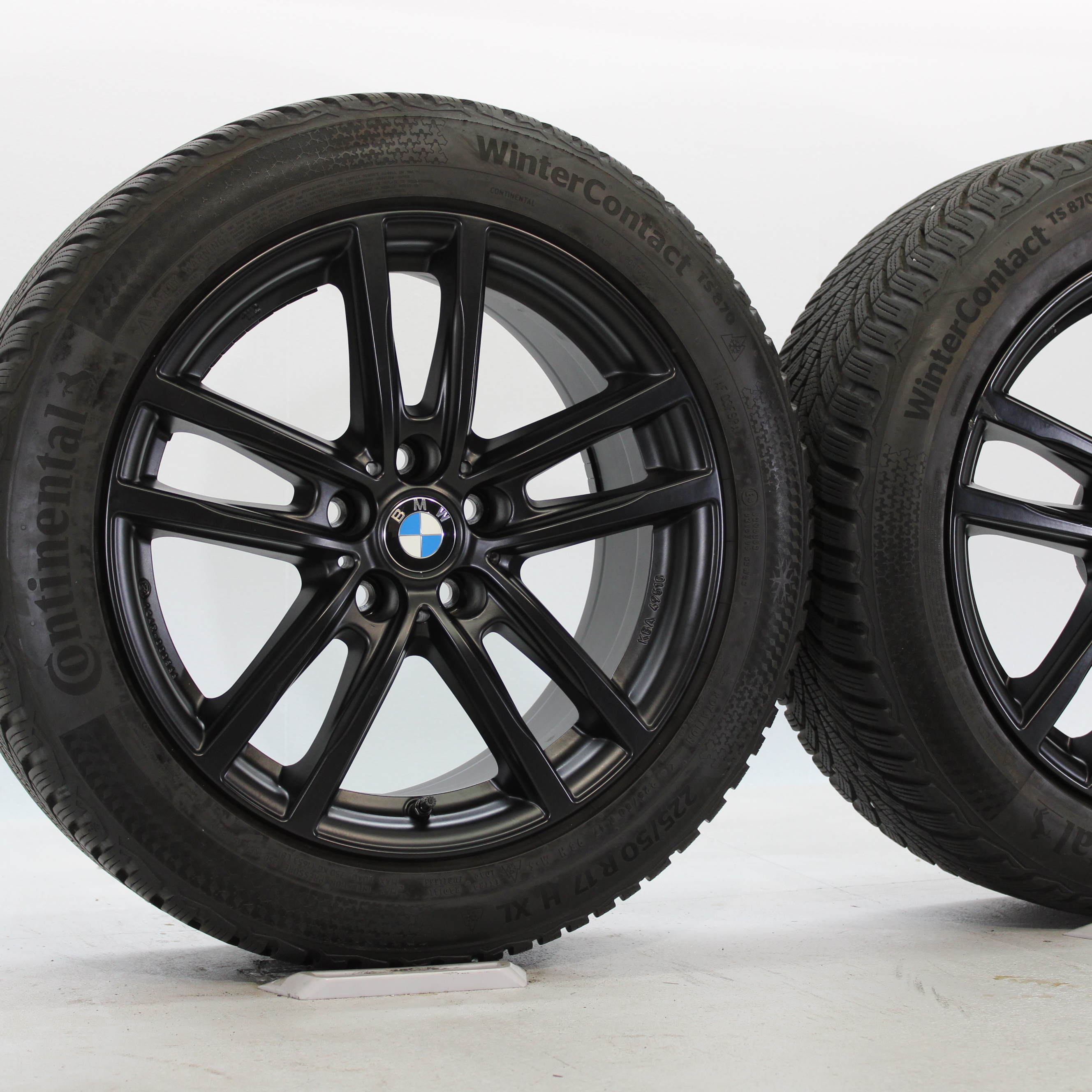 BMW 2er G42 3er G20 G21 4er G22 G23 Winterräder 17 Zoll auf Alufelgen Rial X10 757 Racing Schwarz